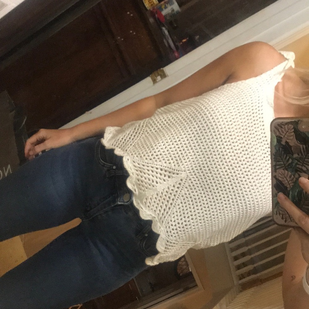 Forever 21 crochet crop top
